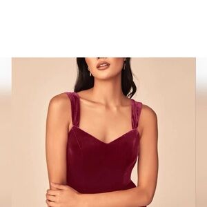 Azazie Deep Red Dress